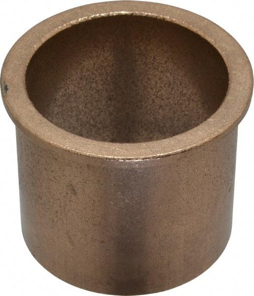 Boston Gear - 2" Inside x 2-1/4" Outside Diam, Oil Impregnated Bronze SAE-841 Flanged Sleeve Bearing - 2-1/2" Flange Outside Diam, 1/8" Flange Thickness, 2" OAL - USA Tool & Supply