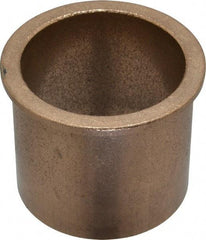 Boston Gear - 2" Inside x 2-1/4" Outside Diam, Oil Impregnated Bronze SAE-841 Flanged Sleeve Bearing - 2-1/2" Flange Outside Diam, 1/8" Flange Thickness, 2" OAL - USA Tool & Supply