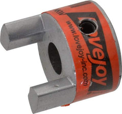 Lovejoy - 3/8" Max Bore Diam, Flexible Coupling Hub - 1.08" OD, 1.72" OAL, Sintered Iron, Order 2 Hubs & 1 Spider for Complete Coupling - USA Tool & Supply