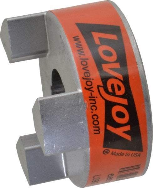Lovejoy - 3/4" Max Bore Diam, 3/16" x 3/32" Keyway Width x Depth, Flexible Coupling Hub - 2.11" OD, 2.12" OAL, Sintered Iron, Order 2 Hubs & 1 Spider for Complete Coupling - USA Tool & Supply