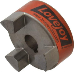 Lovejoy - 14mm Max Bore, Flexible Coupling Hub - 2.11" OD, 2.12" OAL, Sintered Iron, Order 2 Hubs & 1 Spider for Complete Coupling - USA Tool & Supply