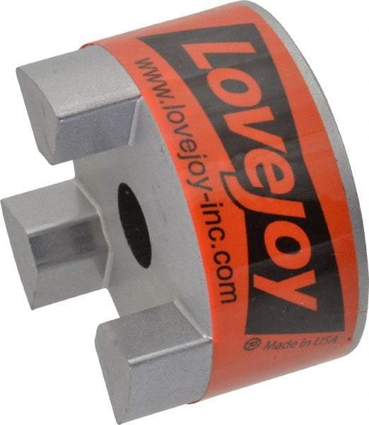 Lovejoy - 1/2" Max Bore Diam, Flexible Coupling Hub - 2.11" OD, 2-1/2" OAL, Sintered Iron, Order 2 Hubs & 1 Spider for Complete Coupling - USA Tool & Supply