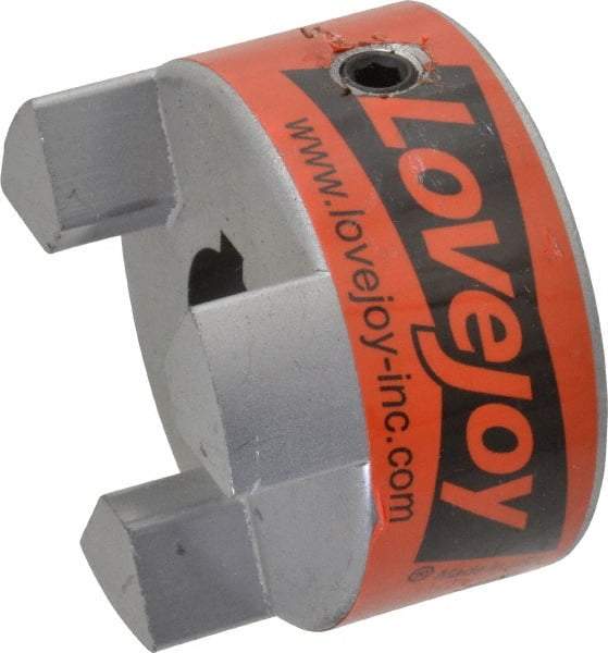 Lovejoy - 3/4" Max Bore Diam, 3/16" x 3/32" Keyway Width x Depth, Flexible Coupling Hub - 2.11" OD, 2-1/2" OAL, Sintered Iron, Order 2 Hubs & 1 Spider for Complete Coupling - USA Tool & Supply