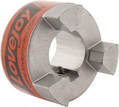 Lovejoy - 1" Max Bore Diam, 1/4" x 1/8" Keyway Width x Depth, Flexible Coupling Hub - 2.11" OD, 2-1/2" OAL, Sintered Iron, Order 2 Hubs & 1 Spider for Complete Coupling - USA Tool & Supply