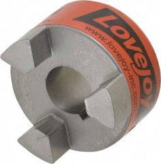 Lovejoy - 20mm Max Bore, 6mm x 2.8mm Keyway Width x Depth, Flexible Coupling Hub - 2.11" OD, 2-1/2" OAL, Sintered Iron, Order 2 Hubs & 1 Spider for Complete Coupling - USA Tool & Supply