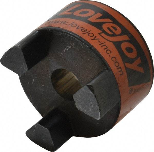 Lovejoy - 3/4" Max Bore Diam, 3/16" x 3/32" Keyway Width x Depth, Flexible Coupling Hub - 2.54" OD, 3-1/2" OAL, Sintered Iron, Order 2 Hubs & 1 Spider for Complete Coupling - USA Tool & Supply