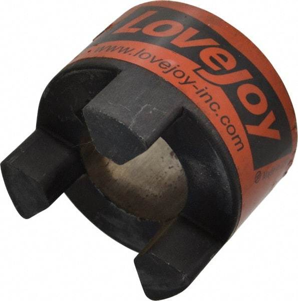 Lovejoy - 1-3/8" Max Bore Diam, 5/16" x 5/32" Keyway Width x Depth, Flexible Coupling Hub - 2.54" OD, 3-1/2" OAL, Sintered Iron, Order 2 Hubs & 1 Spider for Complete Coupling - USA Tool & Supply