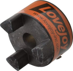 Lovejoy - 19mm Max Bore, 6mm x 2.8mm Keyway Width x Depth, Flexible Coupling Hub - 2.54" OD, 3-1/2" OAL, Sintered Iron, Order 2 Hubs & 1 Spider for Complete Coupling - USA Tool & Supply