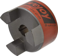 Lovejoy - 7/8" Max Bore Diam, 3/16" x 3/32" Keyway Width x Depth, Flexible Coupling Hub - 3.31" OD, 4-1/4" OAL, Sintered Iron, Order 2 Hubs & 1 Spider for Complete Coupling - USA Tool & Supply