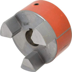 Lovejoy - 1-1/8" Max Bore Diam, Flexible Hub Coupling - 3-3/4" OD, 4-1/2" OAL, Sintered Iron - USA Tool & Supply