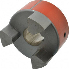 Lovejoy - 1-3/8" Max Bore Diam, Flexible Hub Coupling - 3-3/4" OD, 4-1/2" OAL, Sintered Iron - USA Tool & Supply