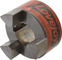 Lovejoy - 1-3/4" Max Bore Diam, Flexible Hub Coupling - 3-3/4" OD, 4-1/2" OAL, Sintered Iron - USA Tool & Supply