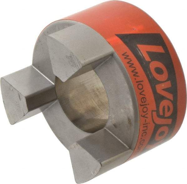 Lovejoy - 1-7/8" Max Bore Diam, Flexible Hub Coupling - 3-3/4" OD, 4-1/2" OAL, Sintered Iron - USA Tool & Supply