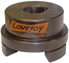 Lovejoy - 1-3/8" Max Bore Diam, Flexible Hub Coupling - 4-1/2" OD, 4.88" OAL, Sintered Iron - USA Tool & Supply