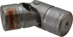 Lovejoy - 1-1/2" Bore Depth, 15,600 In/Lbs. Torque, D-Type Single Universal Joint - 1" Inside x 2" Outside Diam, 5-7/16" OAL - USA Tool & Supply