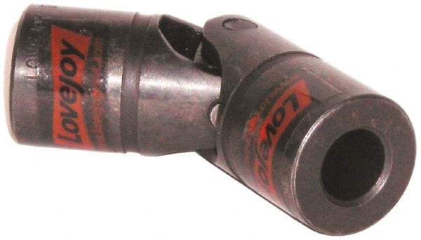 Lovejoy - 2-3/4" Bore Depth, 65,400 In/Lbs. Torque, D-Type Single Universal Joint - 1-1/2" Inside x 3" Outside Diam, 9-1/16" OAL - USA Tool & Supply