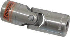 Lovejoy - 1-1/16" Bore Depth, 5,220 In/Lbs. Torque, D-Type Single Universal Joint - 5/8" Inside x 1-1/4" Outside Diam, 3-3/4" OAL - USA Tool & Supply