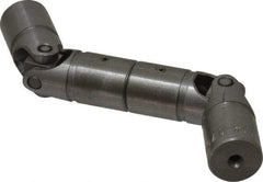 Lovejoy - 7/8" Bore Depth, 768 In/Lbs. Torque, DD-Type Double Universal Joint - 3/8" Inside x 3/4" Outside Diam, 5-3/8" OAL - USA Tool & Supply