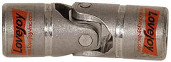 Lovejoy - 1" Bore Depth, 1,040 In/Lbs. Torque, D-Type Single Universal Joint - 1/2" Inside x 1" Outside Diam, 3-3/8" OAL - USA Tool & Supply