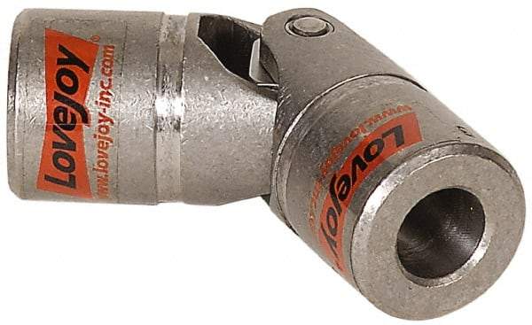 Lovejoy - 1-3/16" Bore Depth, 5,280 In/Lbs. Torque, D-Type Single Universal Joint - 3/4" Inside x 1-1/2" Outside Diam, 4-1/4" OAL - USA Tool & Supply