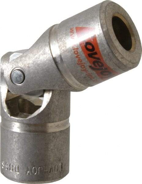 Lovejoy - 1-1/16" Bore Depth, 3,480 In/Lbs. Torque, D-Type Single Universal Joint - 5/8" Inside x 1-1/4" Outside Diam, 3-3/4" OAL - USA Tool & Supply