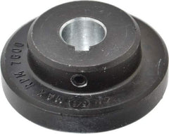 Lovejoy - 5/8" Max Bore Diam, 3/16" x 3/32" Keyway Width x Depth, Flexible Coupling Hub - 2.046" OD, 2.38" OAL, Cast Iron - USA Tool & Supply