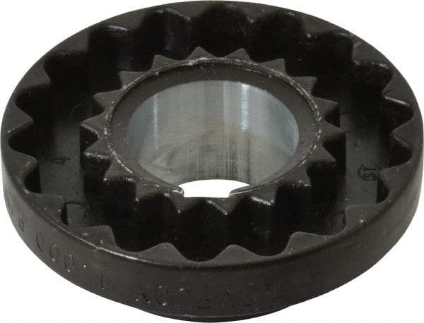 Lovejoy - 1" Max Bore Diam, 1/4" x 1/8" Keyway Width x Depth, Flexible Coupling Hub - 2.046" OD, 2.38" OAL, Cast Iron - USA Tool & Supply