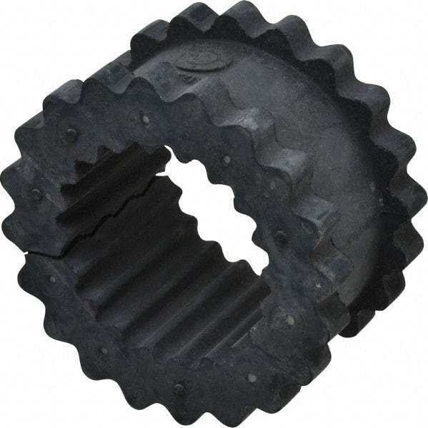 Lovejoy - 5 One Piece Split Flexible Coupling Sleeve Insert - 2.94" OD, 1.56" OAL, EPDM - USA Tool & Supply