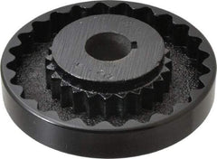 Lovejoy - 1" Max Bore Diam, 1/4" x 1/8" Keyway Width x Depth, Flexible Coupling Hub - 4-5/8" OD, 3.94" OAL, Cast Iron - USA Tool & Supply