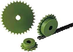 Poly Hi Solidur - 40 Teeth, 1/2" Chain Pitch, Chain Size 40, Roller Chain Sprockets - USA Tool & Supply