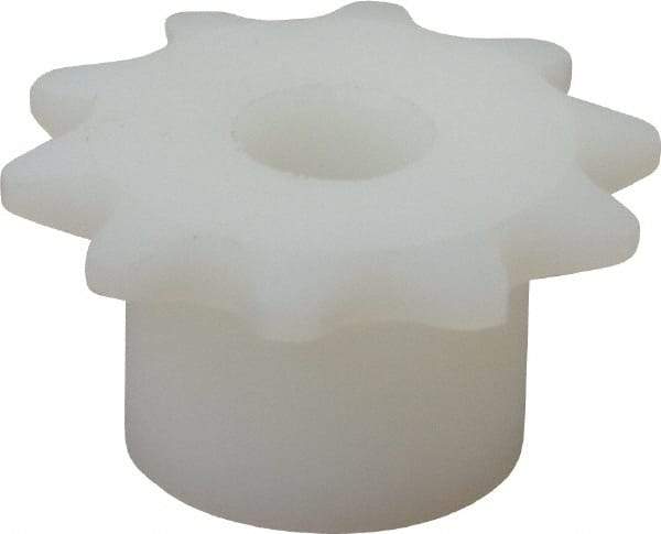 Poly Hi Solidur - 10 Teeth, 1/4" Chain Pitch, Chain Size 25, Roller Chain Sprockets - USA Tool & Supply