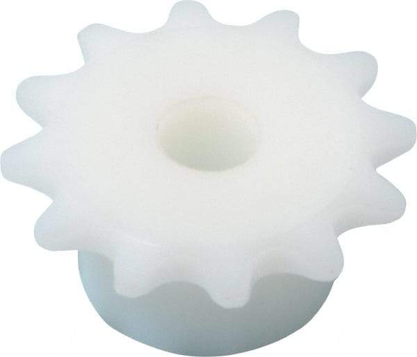 Poly Hi Solidur - 12 Teeth, 1/4" Chain Pitch, Chain Size 25, Roller Chain Sprockets - USA Tool & Supply
