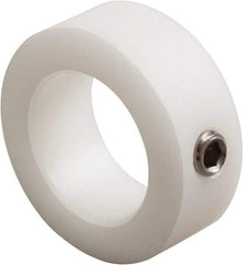Climax Metal Products - 3/4" Bore, Nylon, Set Screw Shaft Collar - 1-1/4" Outside Diam, 9/16" Wide - USA Tool & Supply