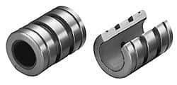 Pacific Bearing - 1-1/2" ID, 7,050 Lb Static Load Capacity, Open Linear Bearing - 2-3/8" OD - USA Tool & Supply