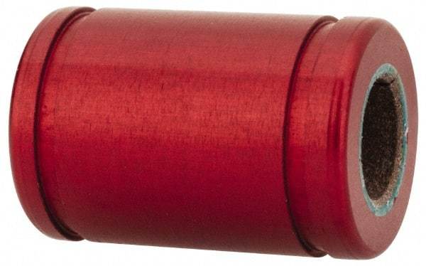 Pacific Bearing - 3/16" ID, 110 Lb Static Load Capacity, Closed Linear Bearing - 0.38" OD - USA Tool & Supply