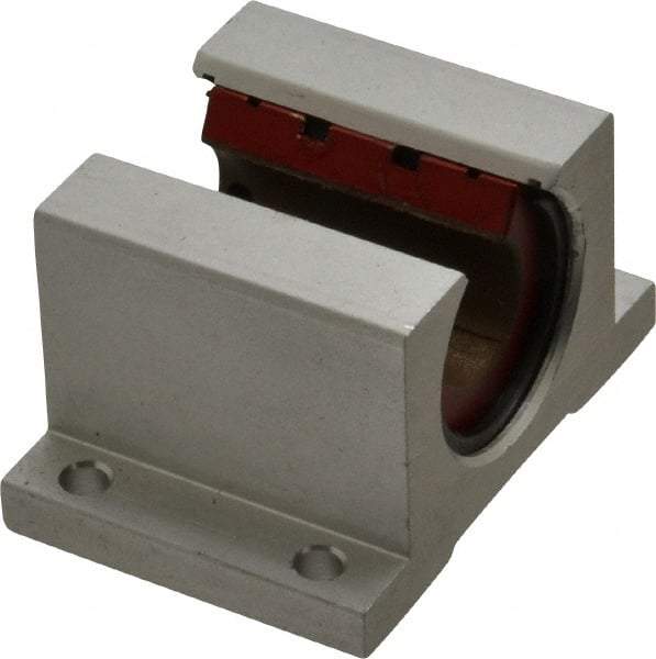 Pacific Bearing - 5/8" ID, 2-1/2" OAW x 1.938" OAL x 1-5/8" OAH Open Single Pillow Block - 1-15/16 Inch Overall Length x 1-5/8 Inch Overall Height x 2-1/2 Inch Width, - USA Tool & Supply