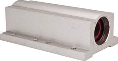 Pacific Bearing - 1/2" ID, 3-1/2" OAL x 1-1/4" OAH Closed Twin Pillow Block - 3-1/2 Inch Overall Length x 1-1/4 Inch Overall Height x 2 Inch Width, - USA Tool & Supply