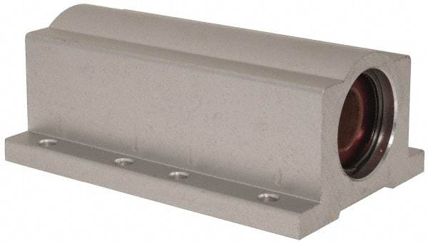 Pacific Bearing - 5/8" ID, 4" OAL x 1-5/8" OAH Closed Twin Pillow Block - 4 Inch Overall Length x 1-5/8 Inch Overall Height x 2-1/2 Inch Width, - USA Tool & Supply