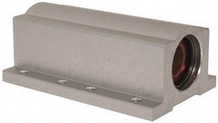 Pacific Bearing - 5/8" ID, 4" OAL x 1-5/8" OAH Closed Twin Pillow Block - 4 Inch Overall Length x 1-5/8 Inch Overall Height x 2-1/2 Inch Width, - USA Tool & Supply