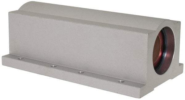 Pacific Bearing - 1-1/4" ID, 7-1/2" OAL x 2.813" OAH Closed Twin Pillow Block - 7-1/2 Inch Overall Length x 2-13/16 Inch Overall Height x 4 Inch Width, - USA Tool & Supply