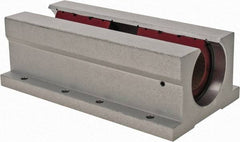 Pacific Bearing - 1-1/4" ID, 7-1/2" OAL x 2.813" OAH Open Twin Pillow Block - 7-1/2 Inch Overall Length x 2-13/16 Inch Overall Height x 4 Inch Width, - USA Tool & Supply