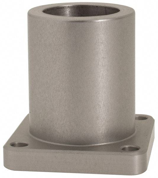 Pacific Bearing - 1/2" ID, 1.63" OAW x 1.687" OALFlange Mounted Bearing - 975 Lb Static Cap - USA Tool & Supply