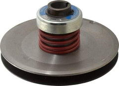 Lovejoy - 5" Min Pitch, 4.38" Long, 7.9" Max Diam, Spring Loaded Variable Speed Pulley - 8-1/4" Outside Diam, 1-1/8" Inside Diam, 5 Hp at 1750 RPM, 3 Hp at 1150 RPM - USA Tool & Supply