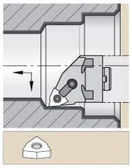 Kennametal - Right Hand Cut, 51.05mm Min Bore Diam, Size H28 Modular Boring Cutting Unit Head - Through Coolant, Compatible with WN.. - USA Tool & Supply