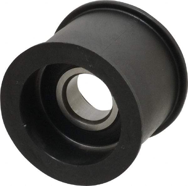 Fenner Drives - 17 Inside x 2.07" Outside Diam, 1.37" Wide Pulley Slot, Glass Reinforced Nylon Idler Pulley - For Use with Flat Belts, 1-1/8" Wide - USA Tool & Supply