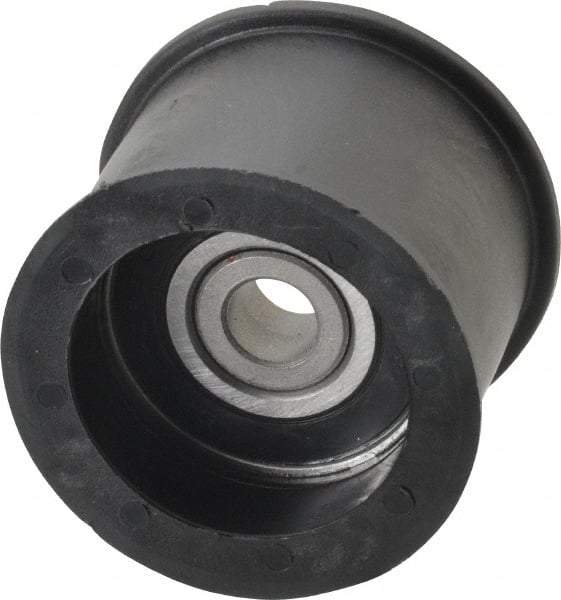 Fenner Drives - 3/8 Inside x 2.07" Outside Diam, 1.37" Wide Pulley Slot, Glass Reinforced Nylon Idler Pulley - For Use with Flat Belts, 1-1/8" Wide - USA Tool & Supply