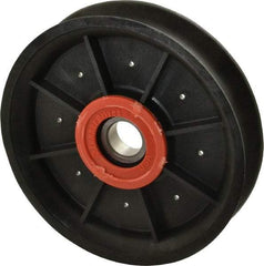 Fenner Drives - 17 Inside x 4.82" Outside Diam, 0.73" Wide Pulley Slot, Glass Reinforced Nylon Idler Pulley - 11/16" Belt Size Diam, For Use with Round Belts - USA Tool & Supply