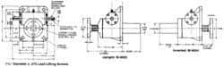 Duff-Norton - 5 Ton Capacity, 9" Lift Height, Inverted Mechanical Screw Actuator - Clevis End - USA Tool & Supply