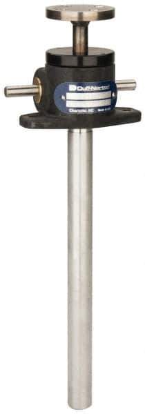 Duff-Norton - 1/4 Ton Capacity, 9" Lift Height, Upright Mechanical Screw Actuator - Top Plate - USA Tool & Supply