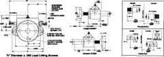 Duff-Norton - 1 Ton Capacity, 12" Lift Height, Inverted Mechanical Screw Actuator - Threaded End - USA Tool & Supply